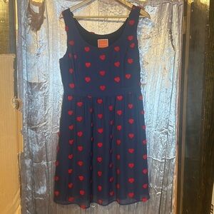 Heart scoop neck dress